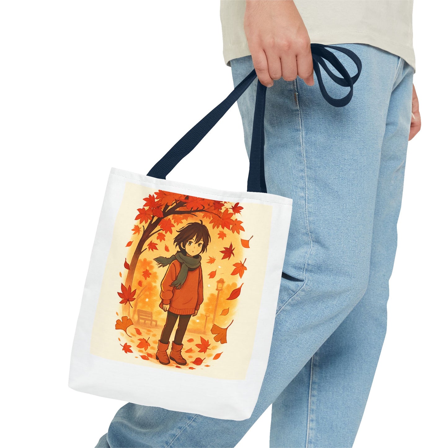 Autumn Leaves Tote Bag, Fall Shopping Bag, Cute Canvas Tote, Seasonal Gift, Eco-Friendly Carryall, Nature Lover Bag
