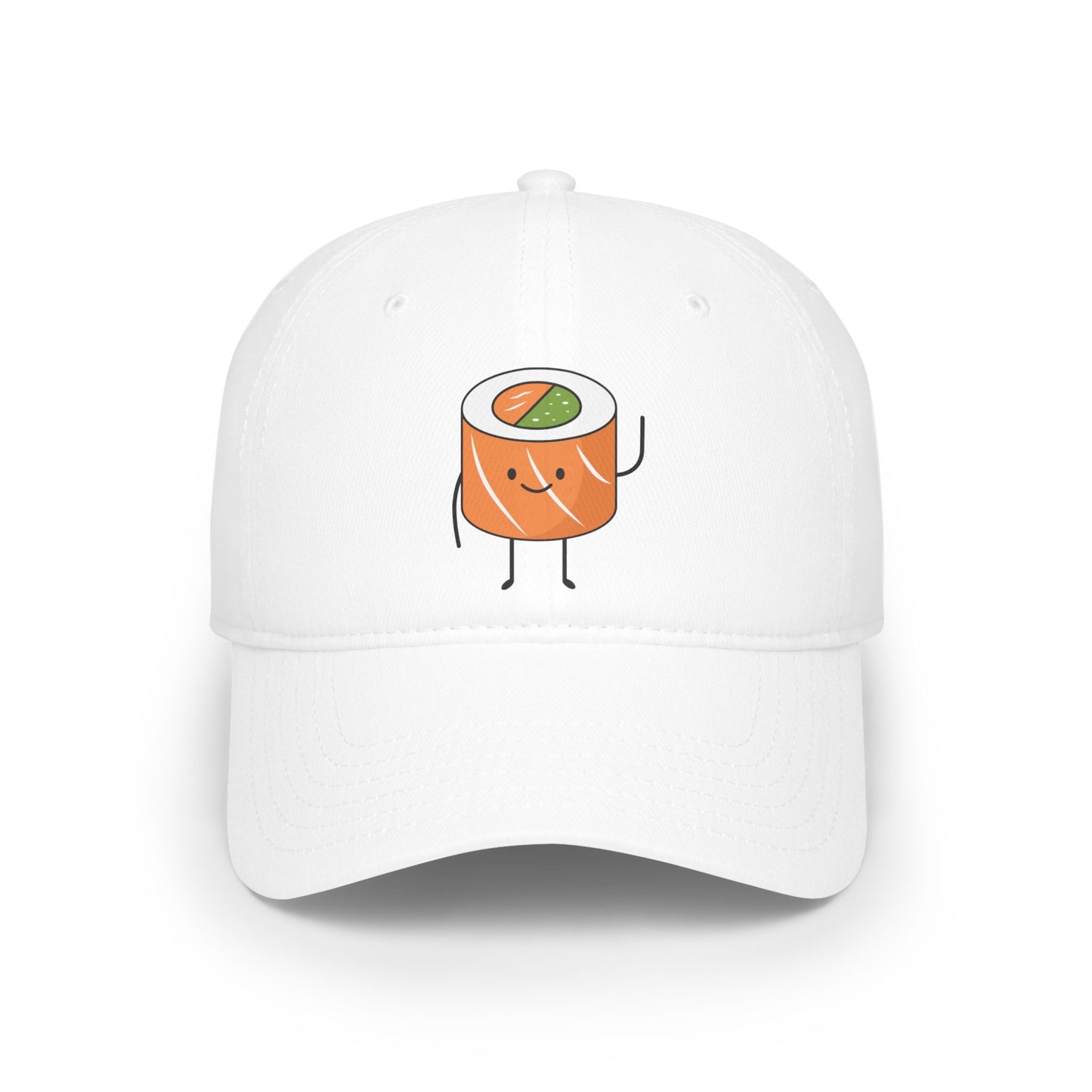 Cute Sushi Character Baseball Cap, Casual Wear, Gift for Food Lovers, Summer Hat, Unisex Cap, Fun Accessory