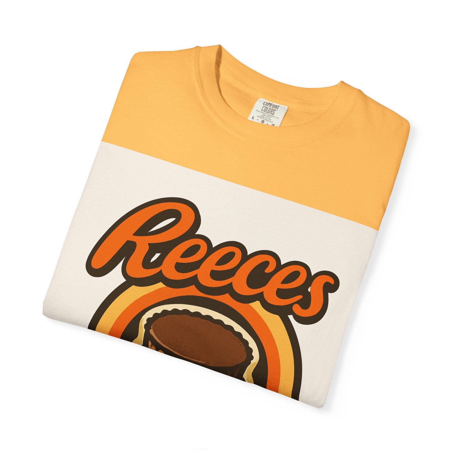 Reece's Peanut Butter & Chocolate T-Shirt, Unisex Tee, Foodie Gift, Candy Lover's Apparel, Sweet Treat Shirt, Nostalgic Fashion