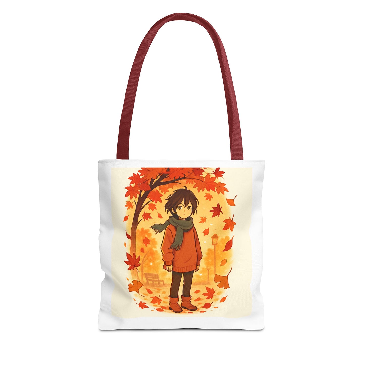 Autumn Leaves Tote Bag, Fall Shopping Bag, Cute Canvas Tote, Seasonal Gift, Eco-Friendly Carryall, Nature Lover Bag