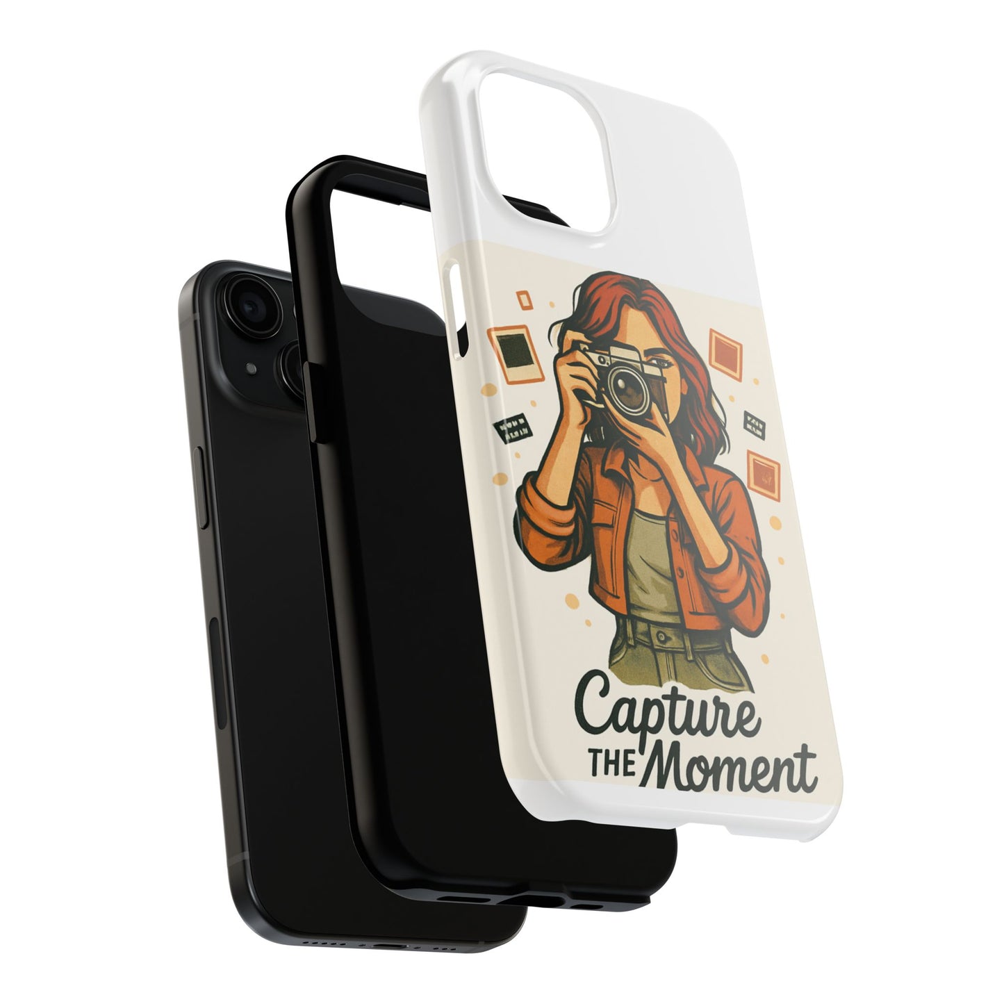 Capture the Moment Tough Phone Case, Stylish Phone Cover, Photography Gift, Durable Case, Camera Lover Accessory, Trendy Phone Protection