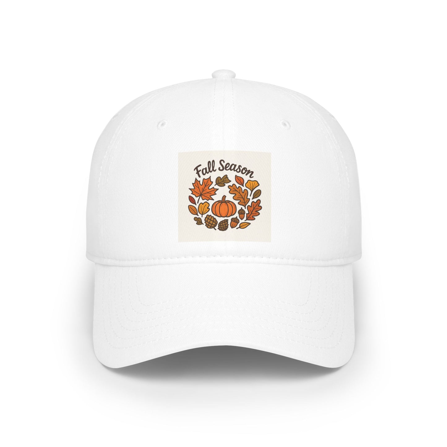 Fall Season Low Profile Baseball Cap | Autumn Style Hat, Pumpkin Cap, Seasonal Accessory, Gift for Her, Outdoor Wear