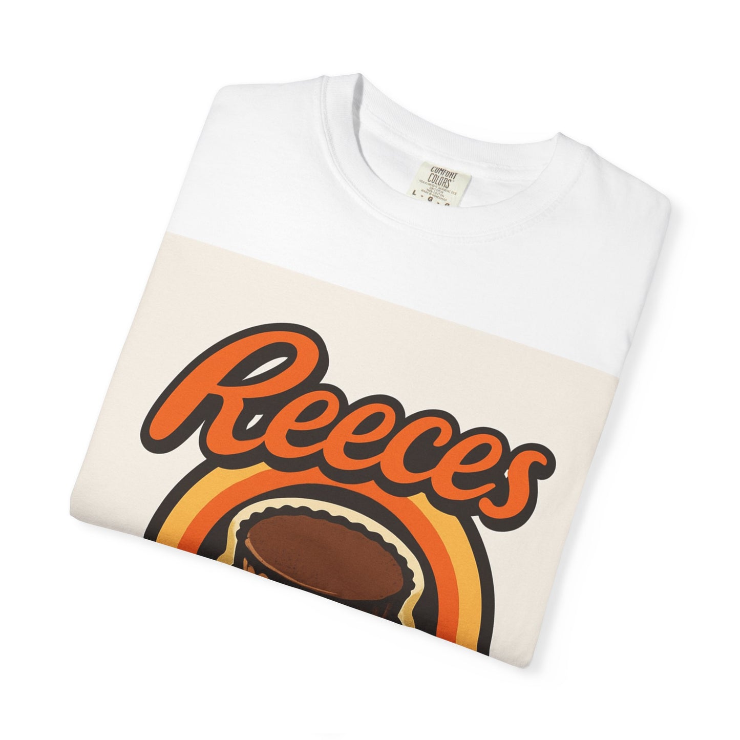 Reece's Peanut Butter & Chocolate T-Shirt, Unisex Tee, Foodie Gift, Candy Lover's Apparel, Sweet Treat Shirt, Nostalgic Fashion
