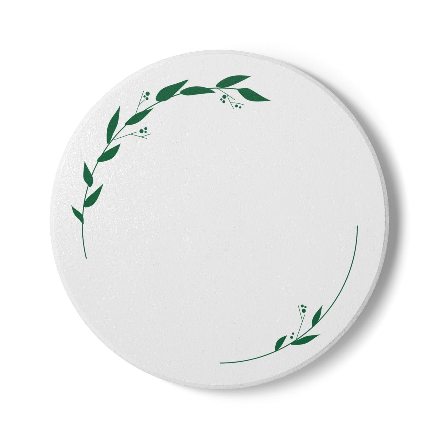 Botanical Ceramic Coaster Set | Eco-Friendly Drinkware | Home Decor | Gift for Plant Lovers | Wedding Table Decor | Housewarming Gift