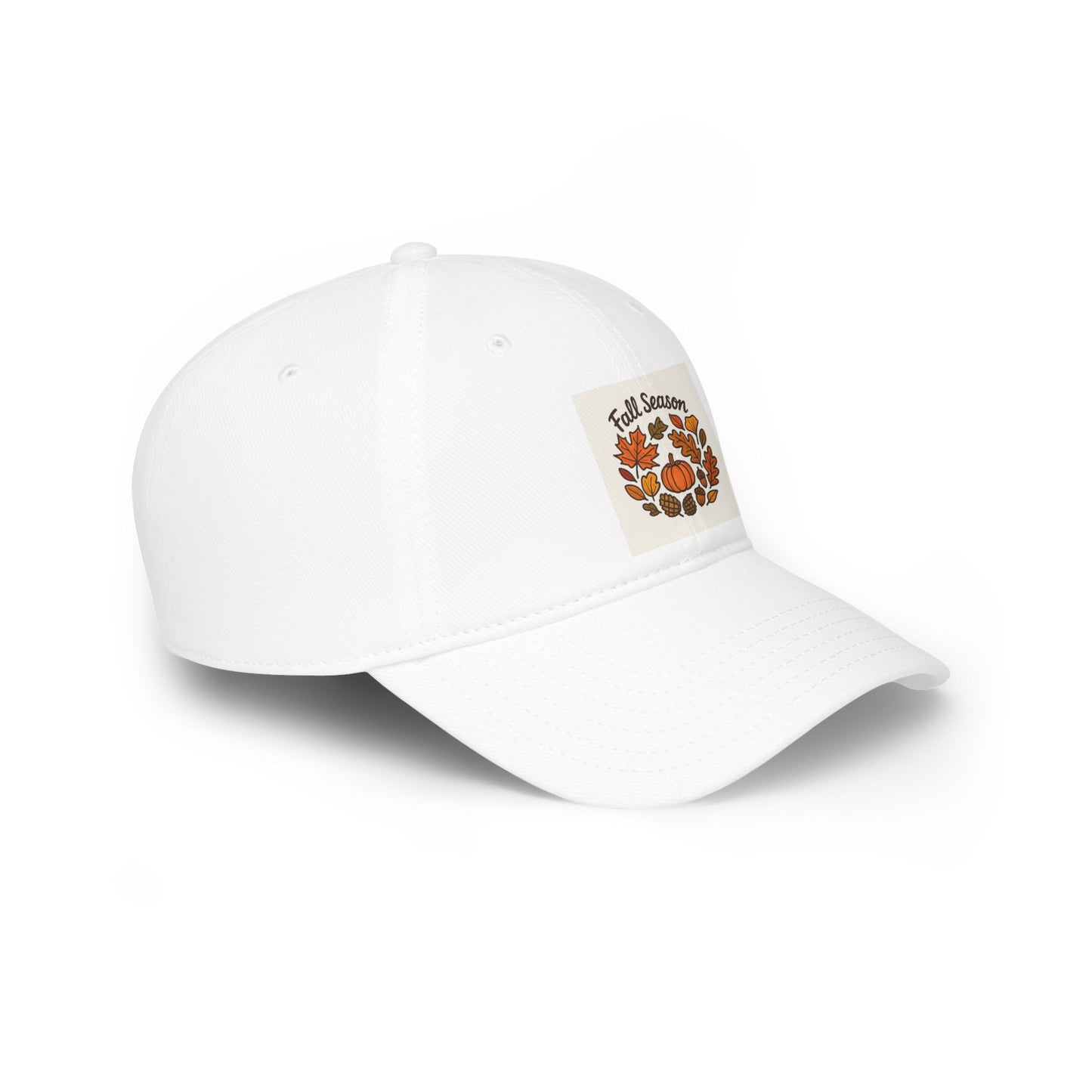 Fall Season Low Profile Baseball Cap | Autumn Style Hat, Pumpkin Cap, Seasonal Accessory, Gift for Her, Outdoor Wear