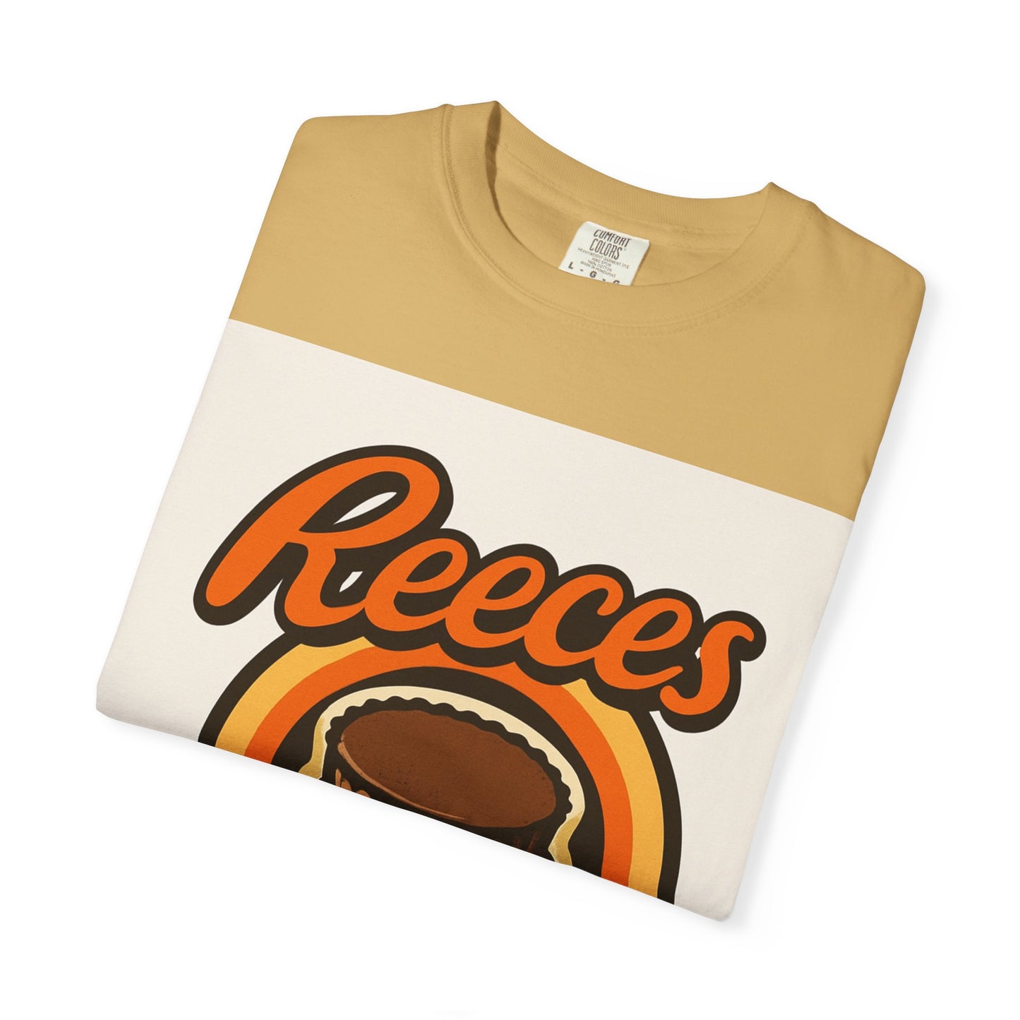 Reece's Peanut Butter & Chocolate T-Shirt, Unisex Tee, Foodie Gift, Candy Lover's Apparel, Sweet Treat Shirt, Nostalgic Fashion
