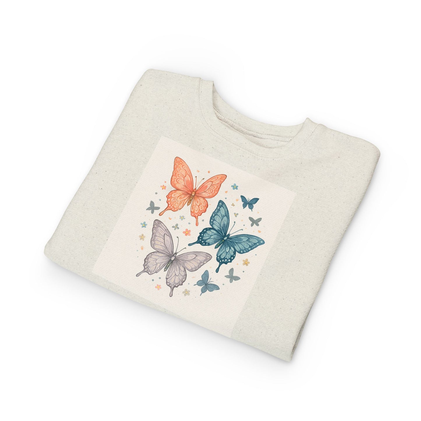 Butterfly Toddler Sweatshirt, Cute Kids Pullover, Toddler Boys Girls Clothing, Spring Outfit, Birthday Gift, Nature Theme Apparel