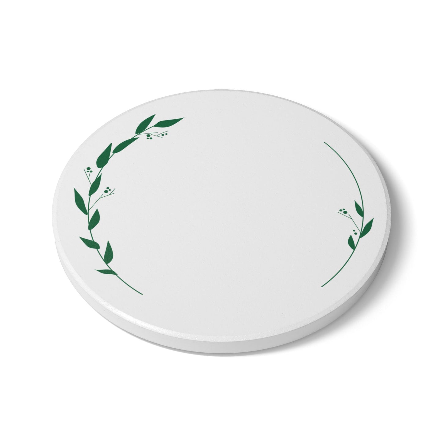 Botanical Ceramic Coaster Set | Eco-Friendly Drinkware | Home Decor | Gift for Plant Lovers | Wedding Table Decor | Housewarming Gift