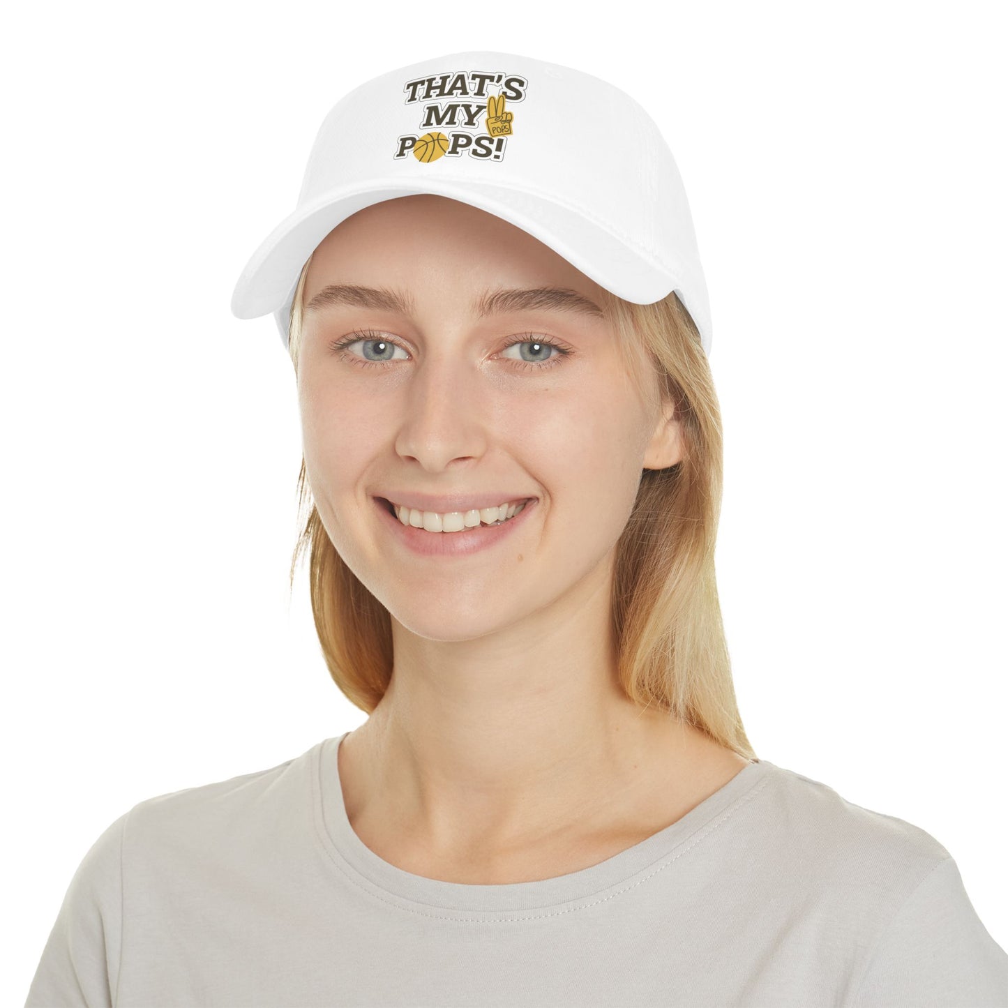 Dad's Basketball Cap, That's My Pops! Hat, Father's Day Gift, Sports Cap, Low Profile Dad Hat, Gift for Sports Enthusiasts