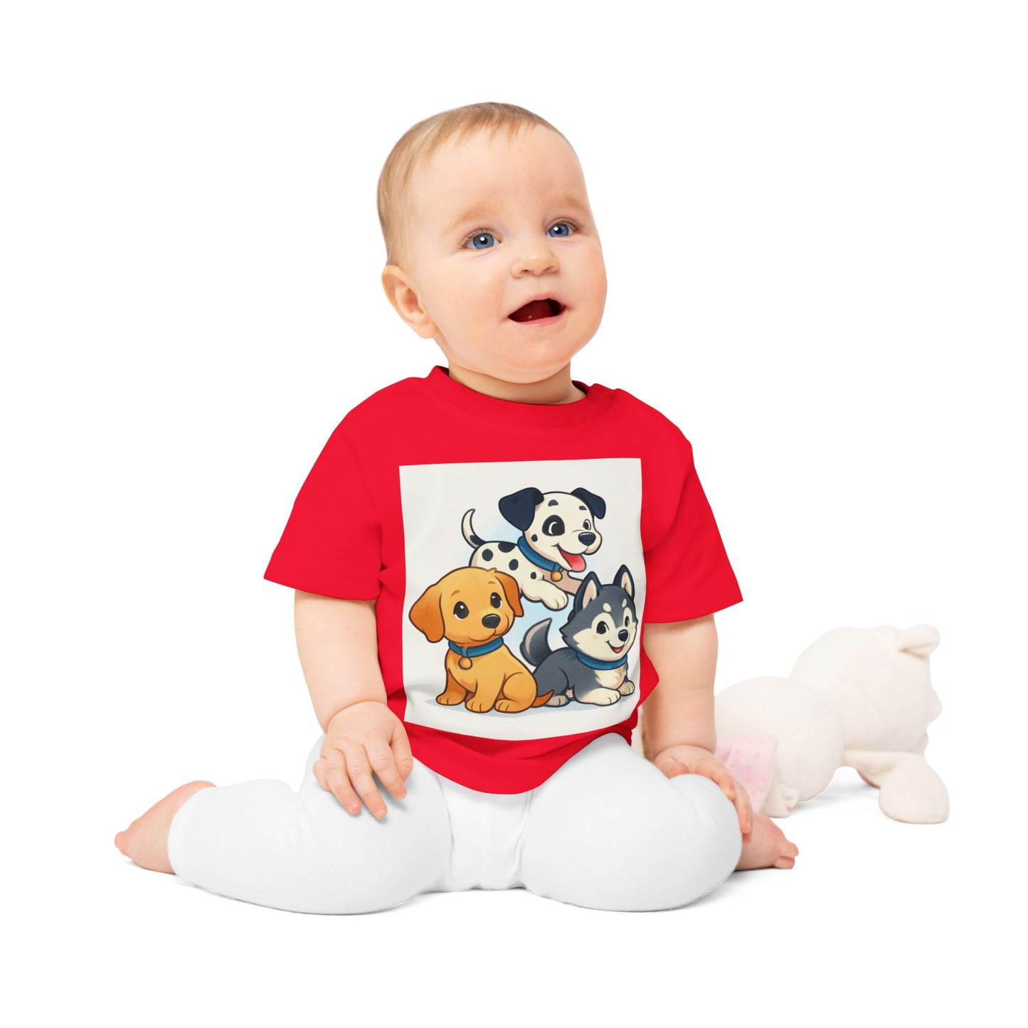 Adorable Puppy Graphic Baby T-Shirt, Cute Dog Shirt for Infants, Baby Boy & Girl Gift, Pet Lover Baby Tee, Toddler T-Shirt