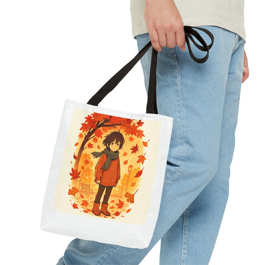 Autumn Leaves Tote Bag, Fall Shopping Bag, Cute Canvas Tote, Seasonal Gift, Eco-Friendly Carryall, Nature Lover Bag