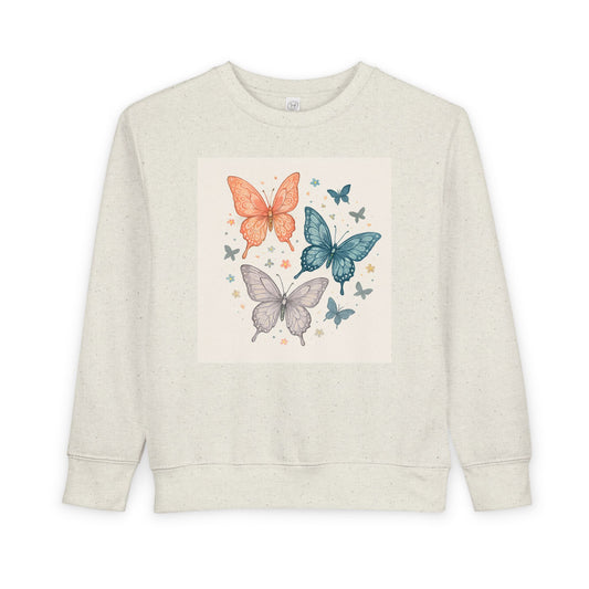 Butterfly Toddler Sweatshirt, Cute Kids Pullover, Toddler Boys Girls Clothing, Spring Outfit, Birthday Gift, Nature Theme Apparel