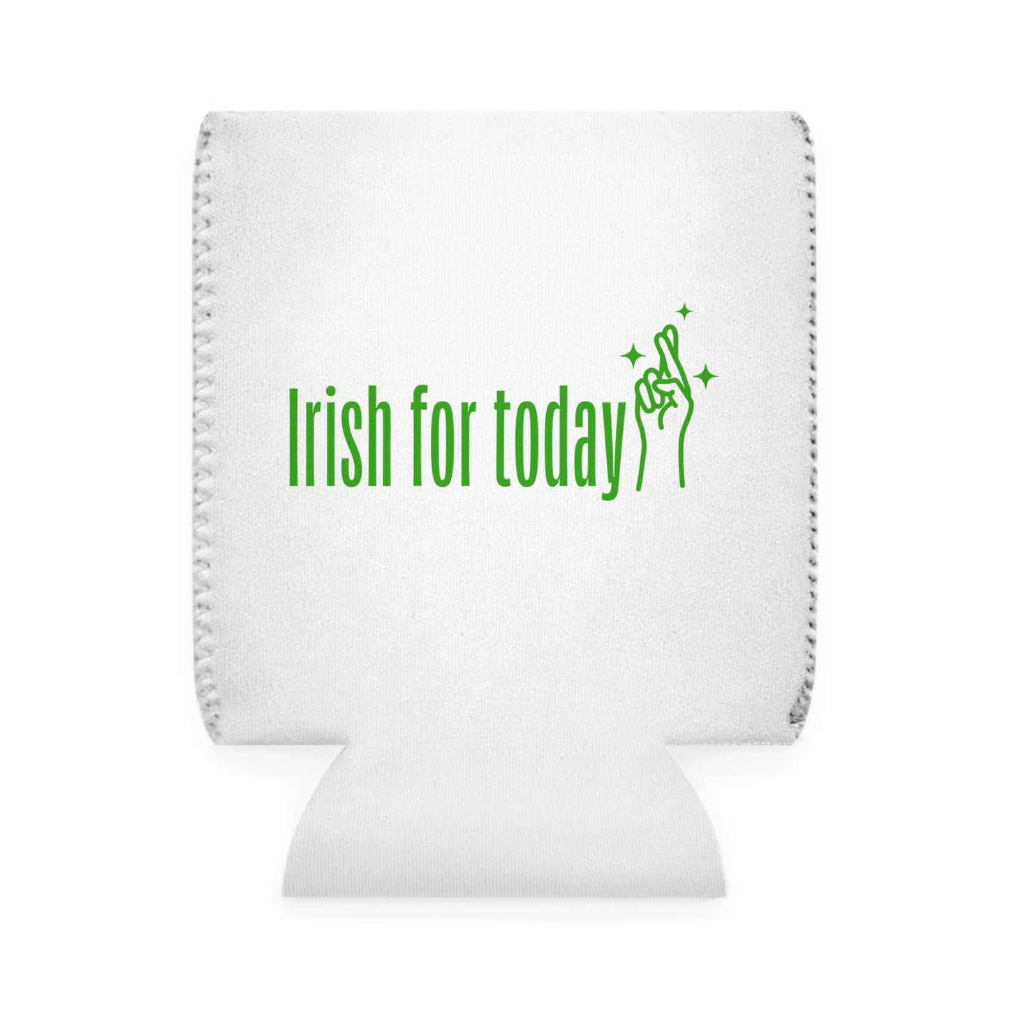St. Patrick's Day Can Cooler Sleeve, Irish Party Favor, Shamrock Beverage Holder, Green Drink Sleeve, Fun Bar Accessory