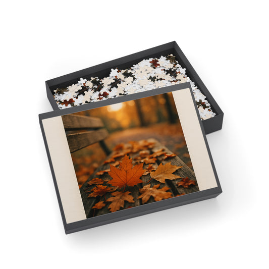 Autumn Leaves Puzzle, Cozy Indoor Activity, Fall Decor, Family Game Night, Thanksgiving Gift, 96/252/500/1000-Piece Options