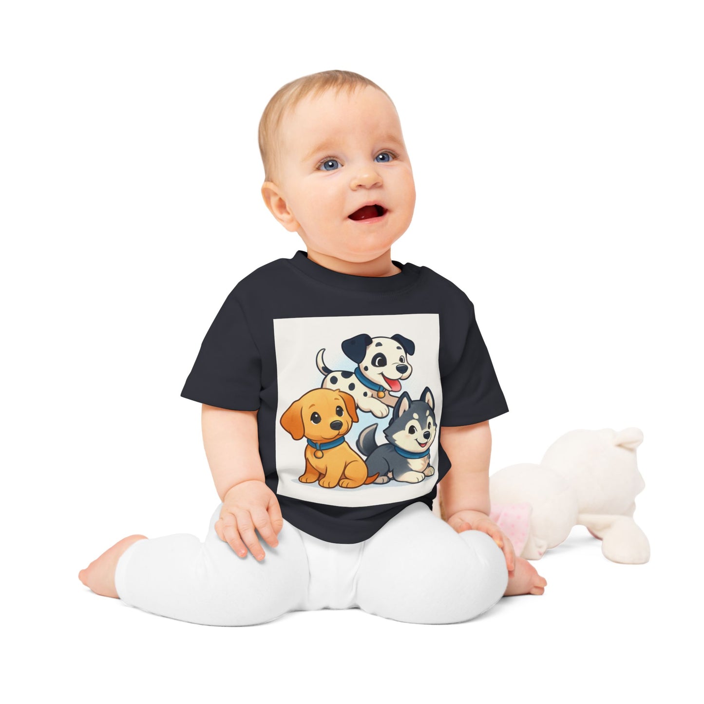 Adorable Puppy Graphic Baby T-Shirt, Cute Dog Shirt for Infants, Baby Boy & Girl Gift, Pet Lover Baby Tee, Toddler T-Shirt
