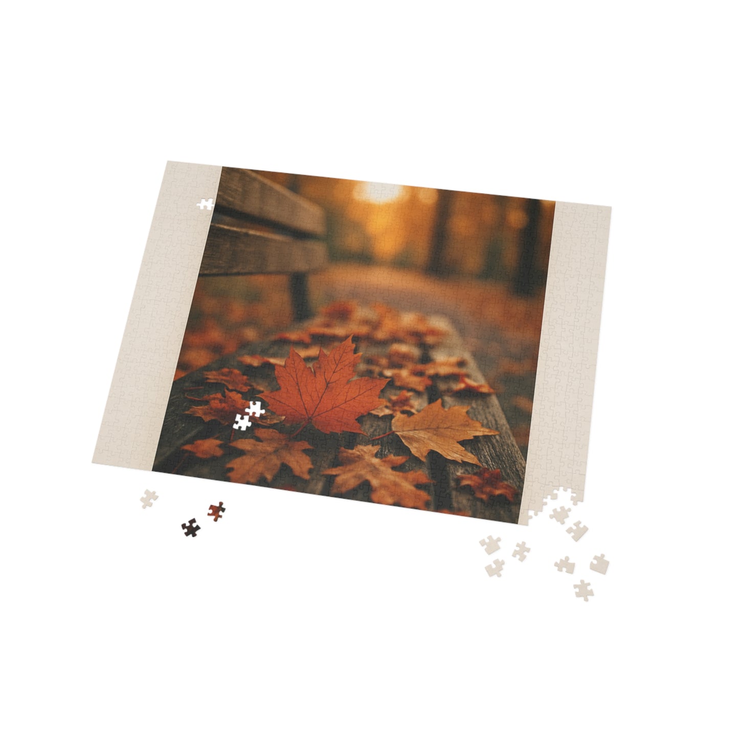 Autumn Leaves Puzzle, Cozy Indoor Activity, Fall Decor, Family Game Night, Thanksgiving Gift, 96/252/500/1000-Piece Options