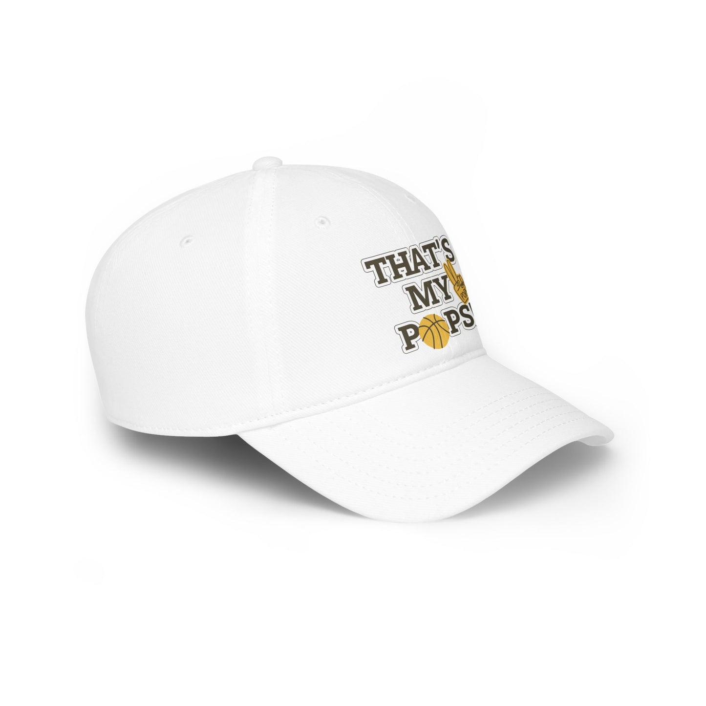 Dad's Basketball Cap, That's My Pops! Hat, Father's Day Gift, Sports Cap, Low Profile Dad Hat, Gift for Sports Enthusiasts