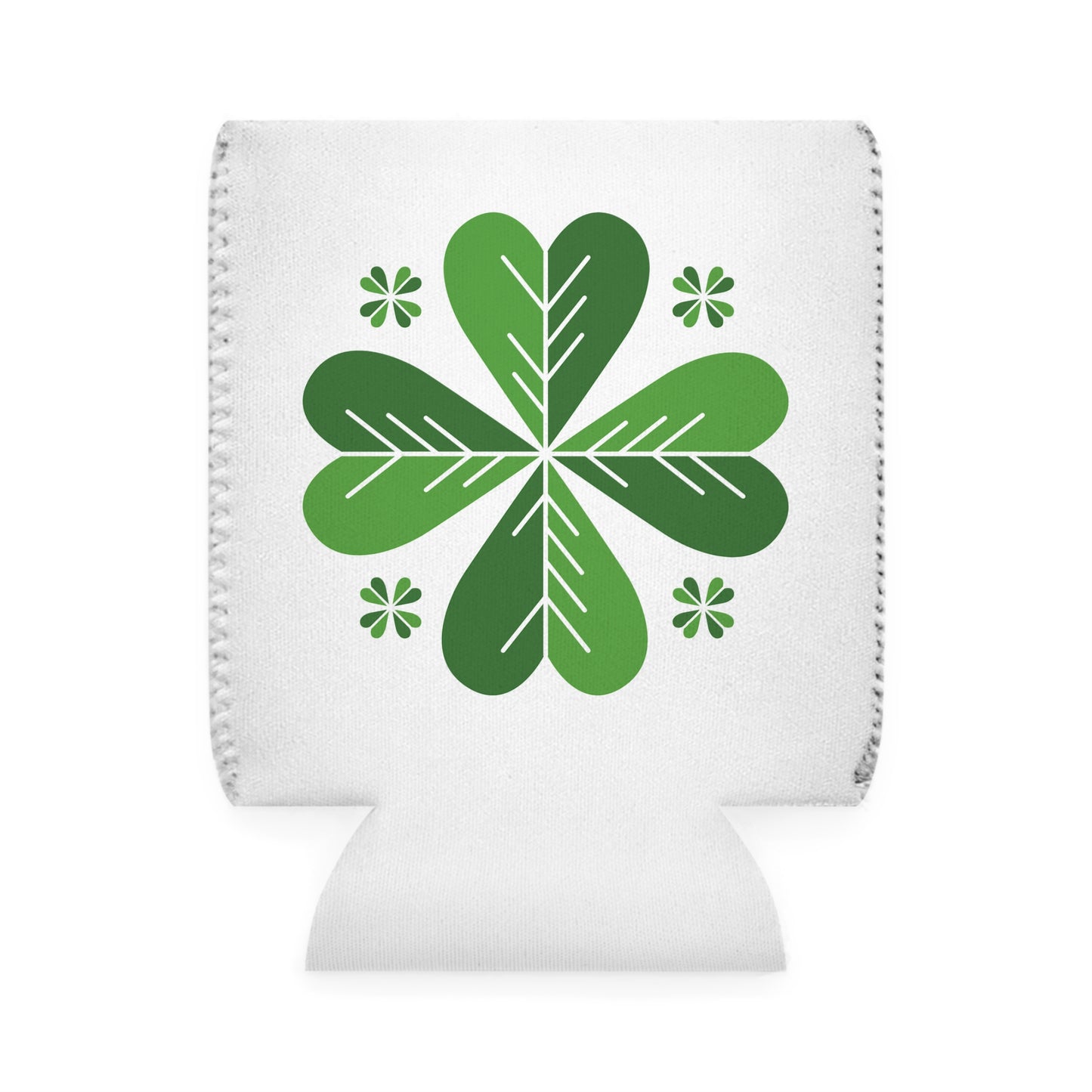 St. Patrick's Day Can Cooler Sleeve, Irish Party Favor, Shamrock Beverage Holder, Green Drink Sleeve, Fun Bar Accessory